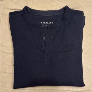 Everlane Men’s Heavyweight Henley - Navy